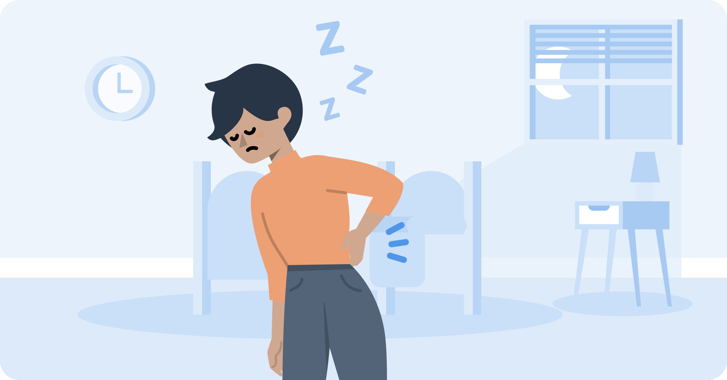 Gör ryggsmärtan det svårt att somna? Få praktiska tips om sovställningar och vanor som kan göra det enklare och mer smärtfritt att sova.